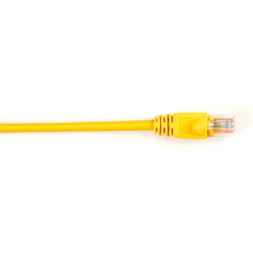 Black Box CAT5e Value Line Patch Cable, Stranded, Yellow, 1-ft. (0.3-m) CAT5EPC-001-YL