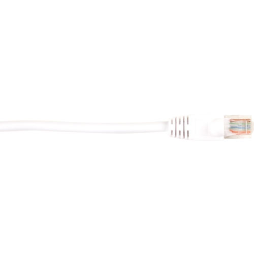Black Box CAT5e Value Line Patch Cable, Stranded, White, 1-ft. (0.3-m) CAT5EPC-001-WH
