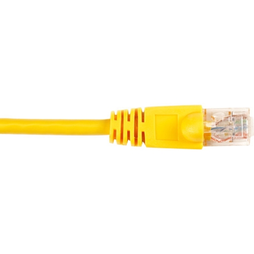 Black Box CAT6 Value Line Patch Cable, Stranded, Yellow, 1-ft. (0.3-m) CAT6PC-001-YL