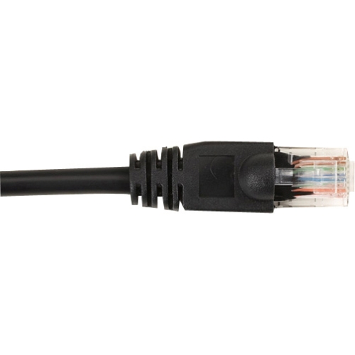 Black Box CAT6 Value Line Patch Cable, Stranded, Black, 5-ft. (1.5-m) CAT6PC-005-BK