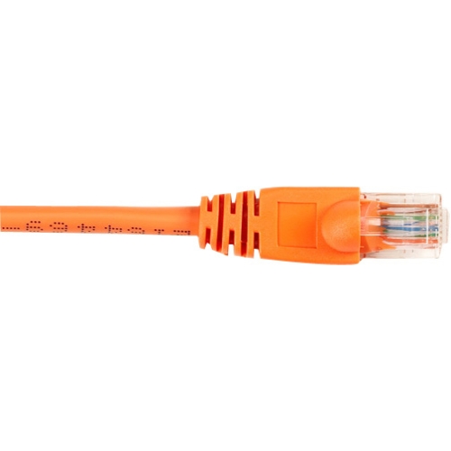 Black Box CAT6 Value Line Patch Cable, Stranded, Orange, 1-ft. (0.3-m) CAT6PC-001-OR