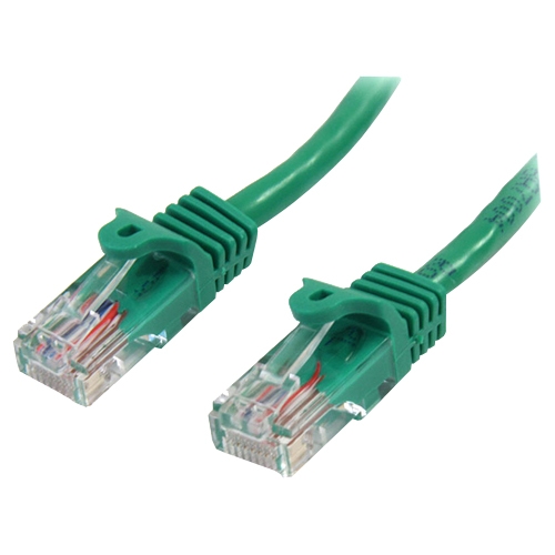 StarTech.com 5 ft Cat5e Green Snagless RJ45 UTP Cat 5e Patch Cable - 5ft Patch Cord 45PATCH5GN