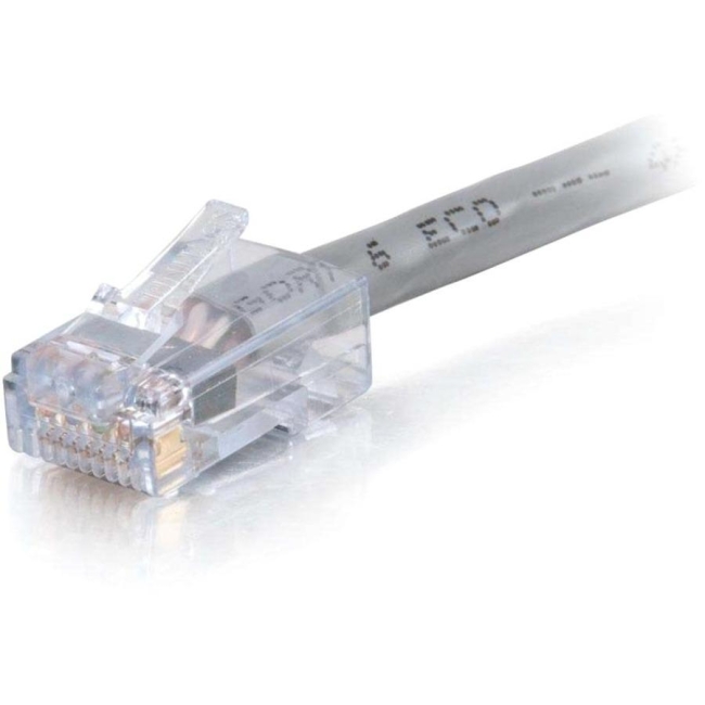 C2G 100 ft Cat6 Non Booted Plenum UTP Unshielded Network Patch Cable - Gray 15276
