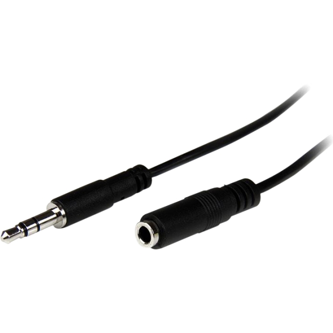 StarTech.com 1m Slim 3.5mm Stereo Extension Audio Cable - M/F MU1MMFS