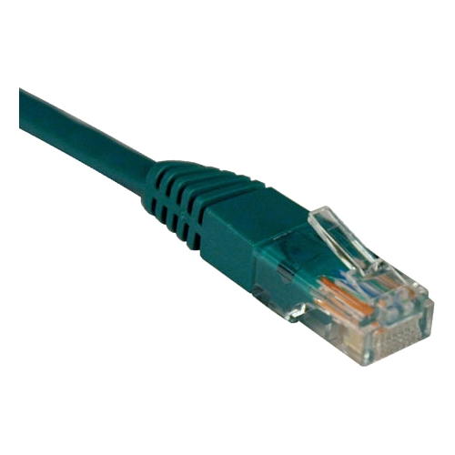 Tripp Lite 15-ft. Cat5e 350MHz Snagless Molded Cable (RJ45 M/M) - Green N001-015-GN