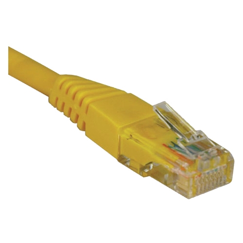 Tripp Lite 15-ft. Cat5e 350MHz Molded Cable (RJ45 M/M) - Yellow N002-015-YW