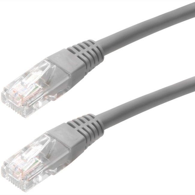4XEM 100FT Cat5e Molded RJ45 UTP Network Patch Cable (Gray) 4XC5EPATCH100GR