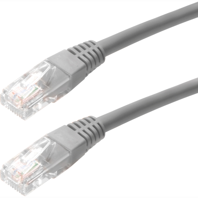 4XEM 1FT Cat5e Molded RJ45 UTP Network Patch Cable (Gray) 4XC5EPATCH1GR