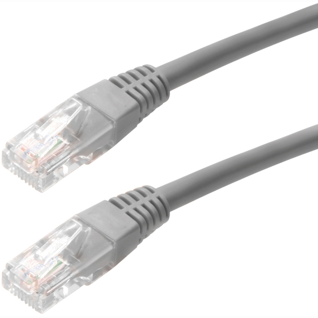 4XEM 6FT Cat5e Molded RJ45 UTP Network Patch Cable (Gray) 4XC5EPATCH6GR
