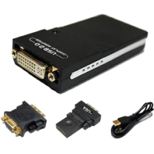 AddOn USB to DVI Hi-Res Multi Monitor Adapter/External Video Card USB2DVI