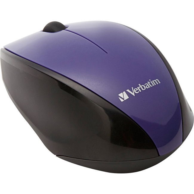 Verbatim Wireless Multi-Trac Blue LED Optical Mouse - Purple 97994