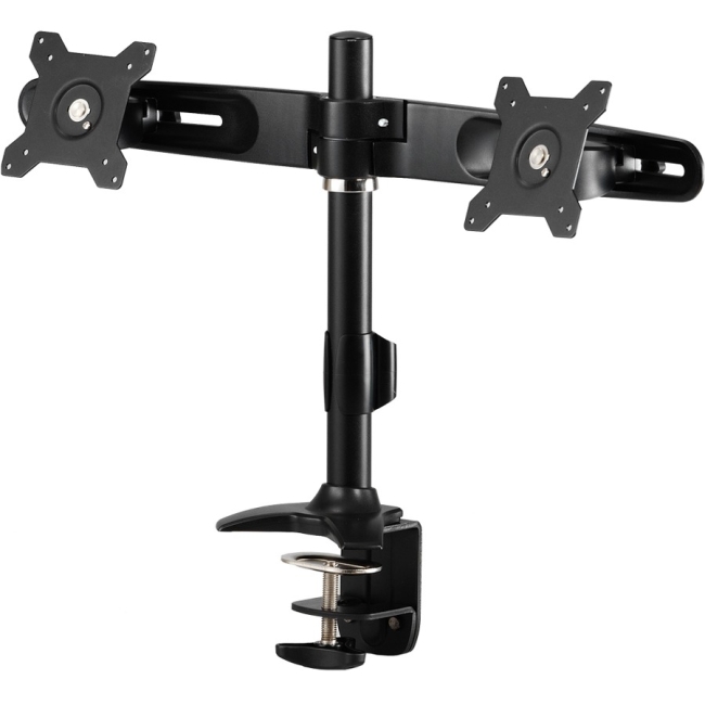 Amer Mounts Clamp Based Dual Monitor Mount. Up to 24", 26.5lb monitors AMR2C