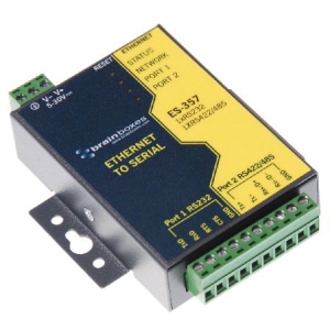 Brainboxes 1 Port RS232 and 1 Port RS422/485 Ethernet to Serial Adapter ES-357