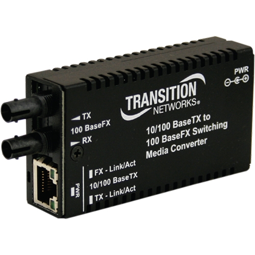 Transition Networks Mini Media Converter M/E-PSW-FX-02-NA M/E-PSW-FX-02