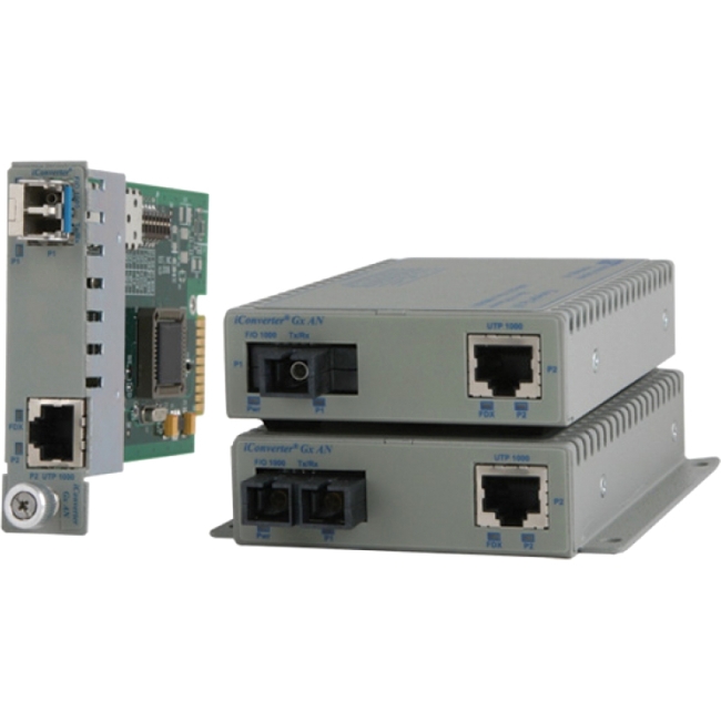 Omnitron iConverter Gx AN ST Multimode 550m US AC Powered 8500N-0-A 8500N-0-x