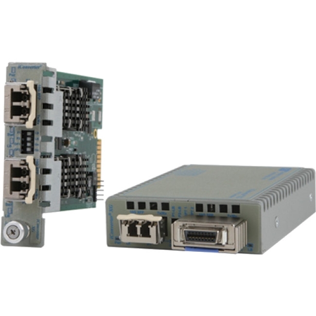 Omnitron 10Gbps Protocol-Transparent Media Converter/Transponder 8599-11-DW XG