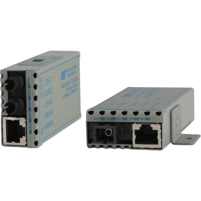 Omnitron miConverter 10/100 Plus SC Multimode Single-Fiber 15/13 5km US AC Powered 1131-0-1 1131-0