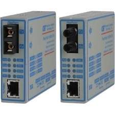 Omnitron Fast Ethernet Fiber to Copper Media Converter 4332-1-W