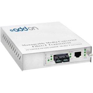 AddOn 1000Base-TX To 1000Base-LX SC SMF 1310nm Media Converter ADD-MGMC-LX-2SC