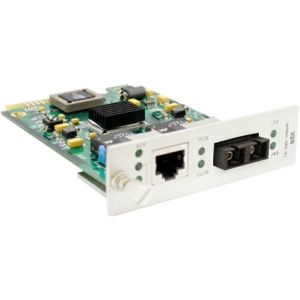 AddOn 100Base-TX to 100Base-LX SC SM 1310nm 20k Media Converter Card ADD-MCC1MSM20