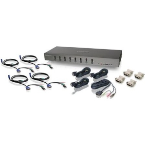 Iogear 8-Port DVI KVMP switch with VGA support and USB KV GCS1108KIT2