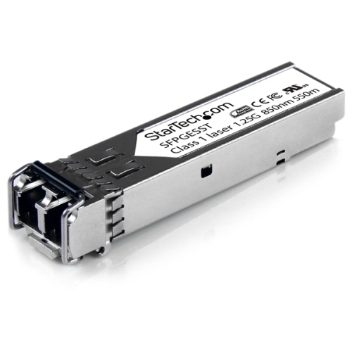 StarTech.com Cisco Compatible Gigabit Fiber SFP Transceiver Module MM LC - 550m (Mini-GBIC) SFPGESST