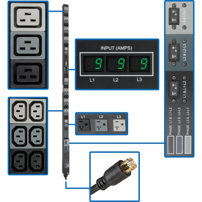 Tripp Lite Metered 48-Outlets 8.6kW PDU PDU3MV6L2130