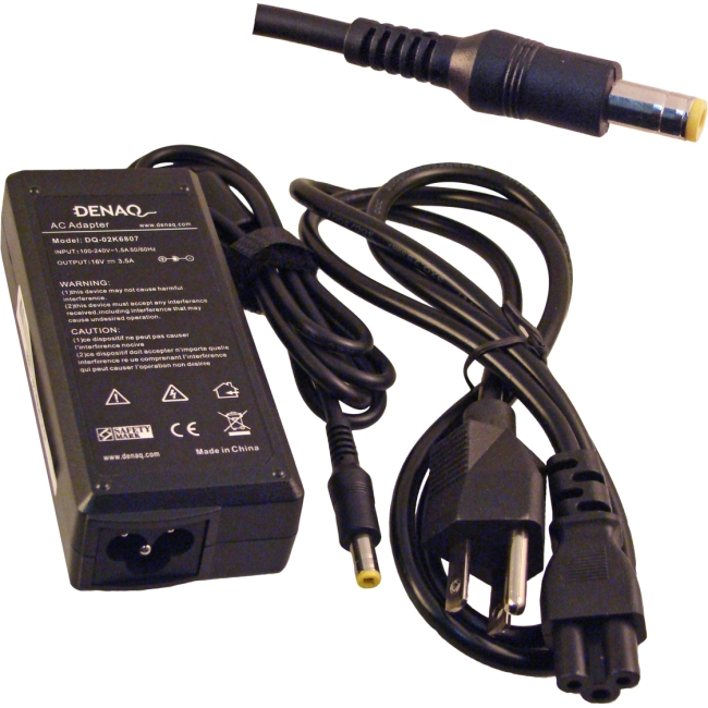 Denaq 16V 3.5A 5.5mm-2.5mm AC Adapter for IBM DQ-02K6807-5525