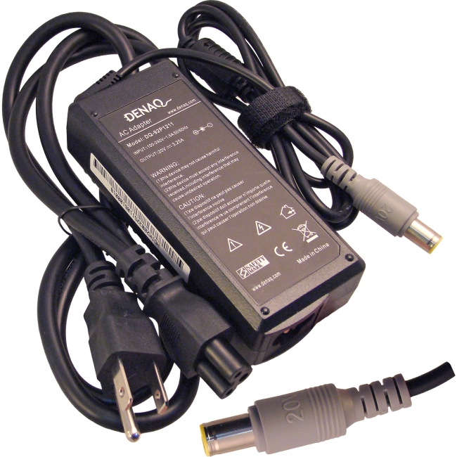 Denaq 20V 3.25A 7.7mm-5.5mm AC Adapter for IBM DQ-92P1211-7755