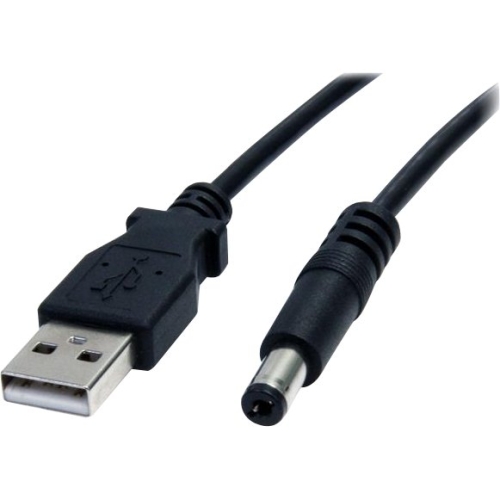 StarTech.com 2m USB to Type M Barrel Cable - USB to 5.5mm 5V DV Cable USB2TYPEM2M