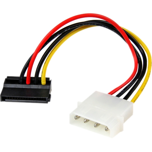 StarTech.com 6in 4 Pin Molex to Left Angle SATA Power Cable Adapter SATAPOWADPL