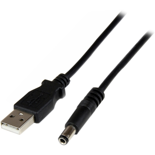 StarTech.com 1m USB to Type N Barrel 5V DC Power Cable - USB A to 5.5mm DC USB2TYPEN1M