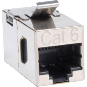 Tripp Lite Cat6 Straight Through Shielded Modular In-line "Snap-in" Coupler (RJ45 F/F) N235-001-SH