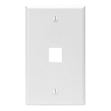 4XEM 1 Outlet RJ45 Wall Plate/ Face Plate White 4XFP01KYWH