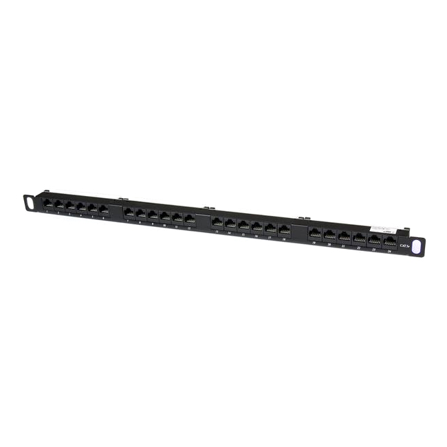 StarTech.com 24 Port 0.5U Cat5e Patch Panel - RJ45 Ethernet Rackmount Cat 5e 110 Patch Panel PANELHU24