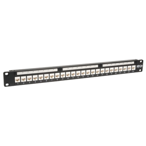 Tripp Lite 24-port Cat6 / Cat5e Low Profile Feed-through Wallmount Patch Panel 1U N250-024-LP