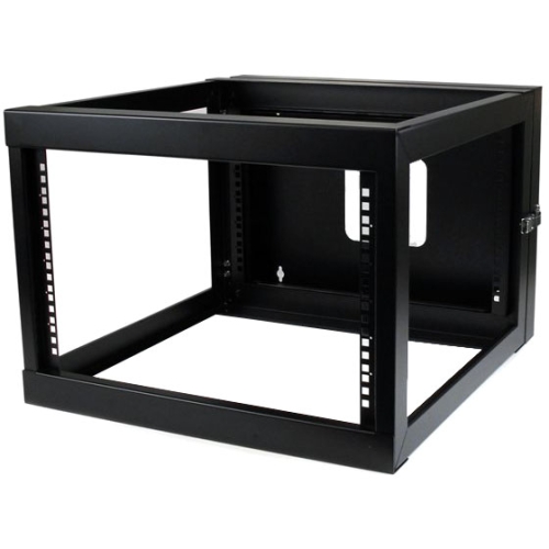 StarTech.com 6U 22in Depth Hinged Open Frame Wall Mount Server Rack RK619WALLOH