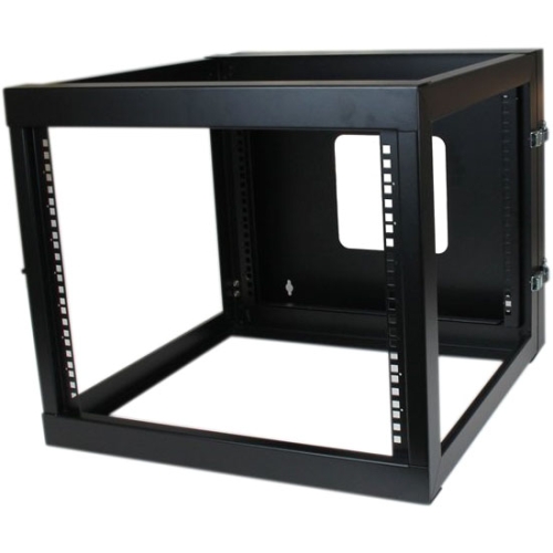 StarTech.com 8U 22in Depth Hinged Open Frame Wall Mount Server Rack RK819WALLOH