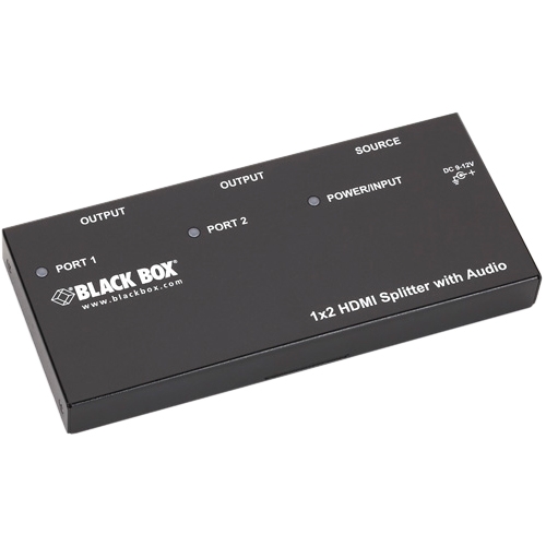 Black Box 1 x 2 HDMI Splitter with Audio AVSP-HDMI1X2