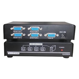 4XEM 4Port VGA Splitter 350 MHz VGA Monitor Video Splitter 4XVGASP3504