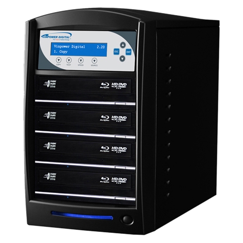 Vinpower Digital SharkBlu SATA Blu-ray/DVD/CD Tower Duplicator - 12x SHARKBLU-S4T-BK