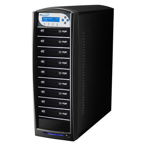 Vinpower Digital SharkBlu SATA Blu-ray/DVD/CD Tower Duplicator - 12x SHARKBLU-S9T-BK