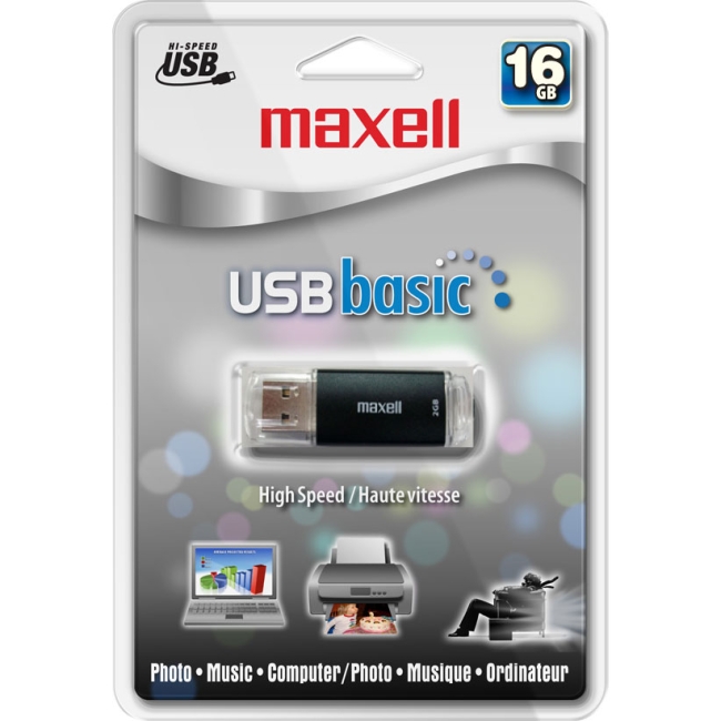 Maxell 16GB USB Basic USB 2.0 Flash Drive 503003 USB-116BL