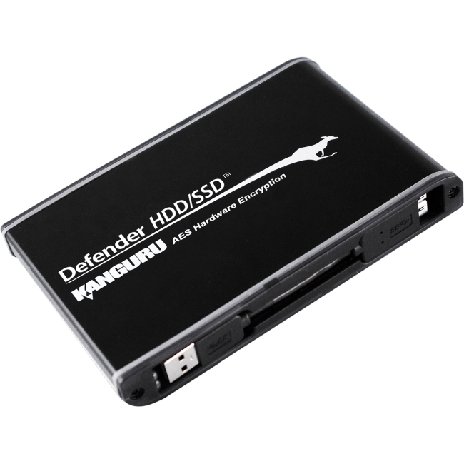 Kanguru Defender SSD Hardware Encrypted Secure USB3.0 External Solid State Drive 256G KDH3B-500