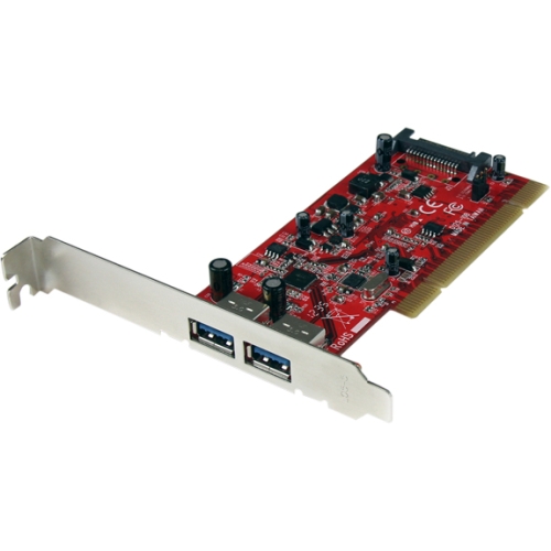 StarTech.com 2 Port PCI SuperSpeed USB 3.0 Adapter Card with SATA Power PCIUSB3S22