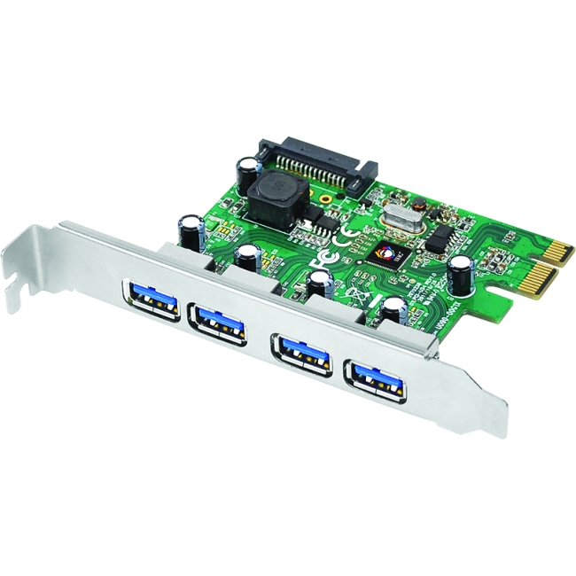 SIIG 4-Port USB 3.0 PCIe JU-P40412-S1