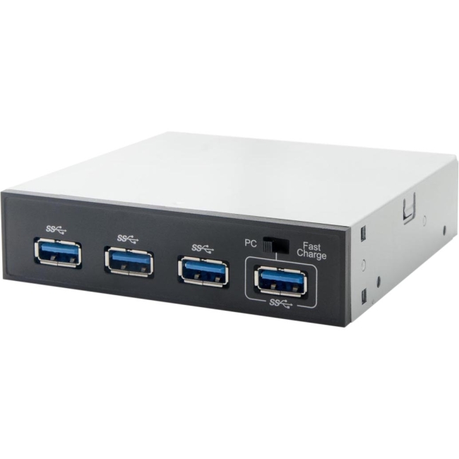 SYBA Multimedia USB 3.0, 3.5" 4-Port Hub Bay with 1x Fast Charging Port SY-HUB20134