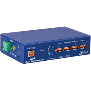 B+B USB 4 Port Up/Down Isolated Hub - 4Kv UHR304