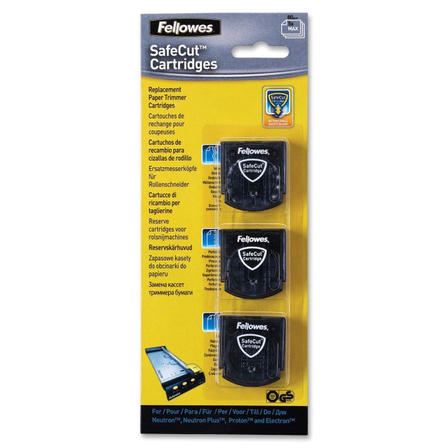 Fellowes SafeCut Rotary Trimmer Blade Kit - 3 Pk Assorted 5411304