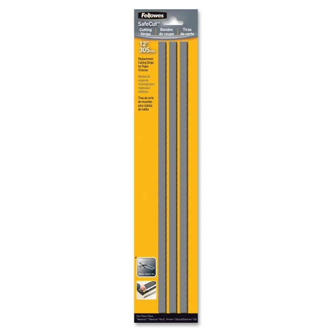 Fellowes SafeCut Rotary Trimmer 12" Replacement Cutting Mats - 3Pk 5411504